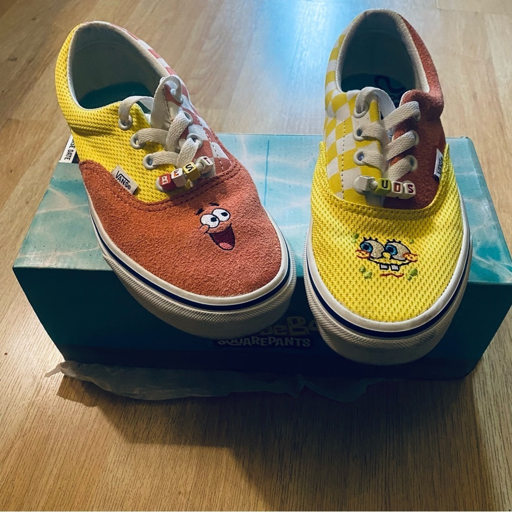 VANS SPONGE BOB PATRICK BEST BUDS LOW TOP 7 5.5